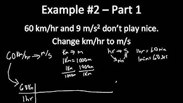 Acceleration Calculations - Deceleration
