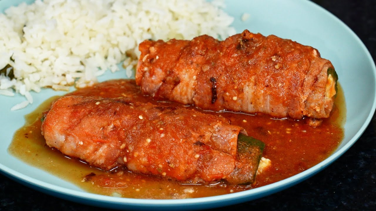 Como Hacer Chiles Rellenos Momia En Chilito Rojo - YouTube
