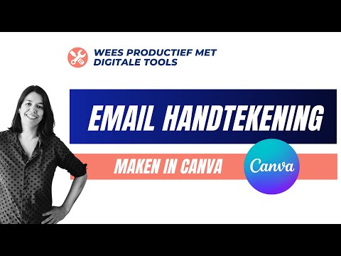 Zo maak je een professionele email handtekening in Canva met afbeelding en met klikbare links