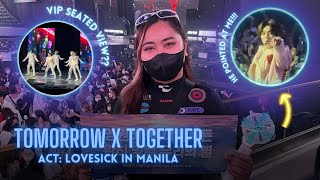 TXT ACT: LOVESICK IN MANILA | VIP SEATED | MOA ARENA SECTION 217  [CONCERT VLOG]