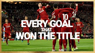 Every goal that secured the Premier League title | 70 Liverpool strikes 2019/20