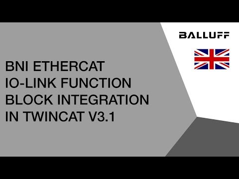 BNI EtherCat IO-Link FunctionBlock Integration in TwinCat v3.1