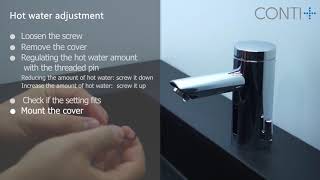 CONTI+ lino hotwater adjustment