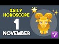 Aries Horoscope for November 1, 2025: Your Daily Predictions ЁЯМЯ
