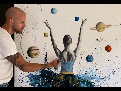 Ashvin Harrison Artist painting Space Dance