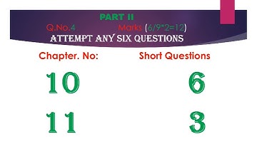 10th Class General Science Pairing Scheme 2023