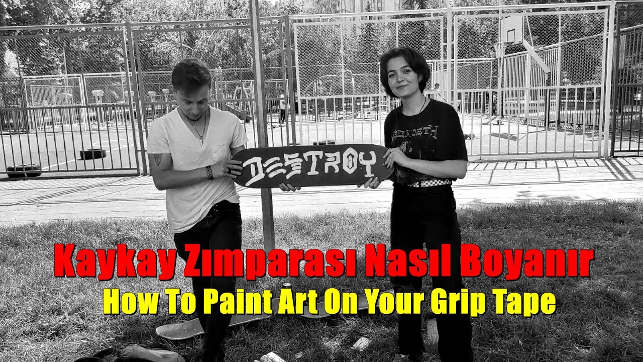 Kaykay Zımparası Nasıl Boyanır ? (How To Paint Art On Your Grip Tape