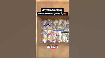 Day 18 of making a cozy worm game  #gamedev #gameart #indiegames #indiedev #cozygames