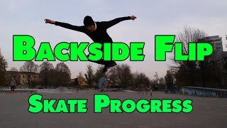 Backside Flip - Skate Progress (+Board Snap)