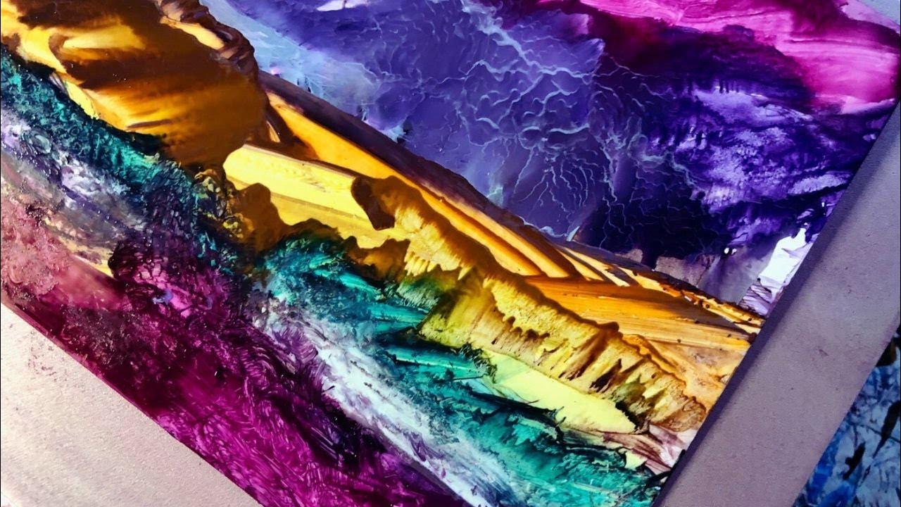 EASY/ How To Paint Abstract Landscape In Minutes / Step By Step YouTube