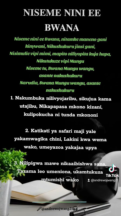 NISEME NINI EE BWANA | Bernard Mukasa #lyrics #catholic #music #foryou