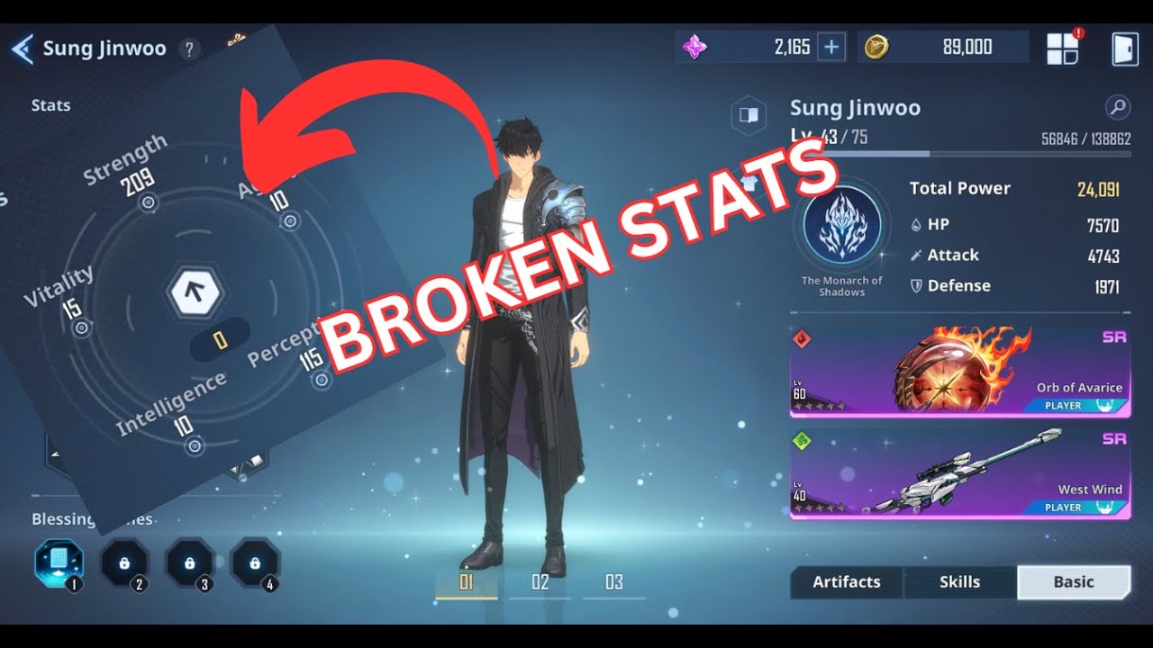 Stat Allocation JINWOO STAT ALLOCATION! Most important video you will watch as a F2P ...