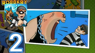 Robbery Bob - Gameplay Walkthrough Part 2 - Chapter  2:DOWNTOWN  (IOS, Android)