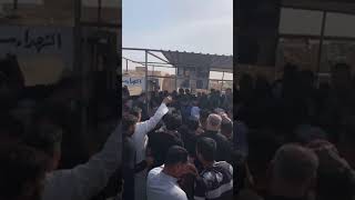 لحضة دفن حارس نادي النفط مصطفى سعدون رحمه الله