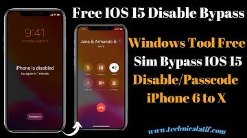 Free IOS 15 Disable /Passcode Bypass With Sim | iPhone 6 to X iCloud Bypass With Eft Dongle | Fixed