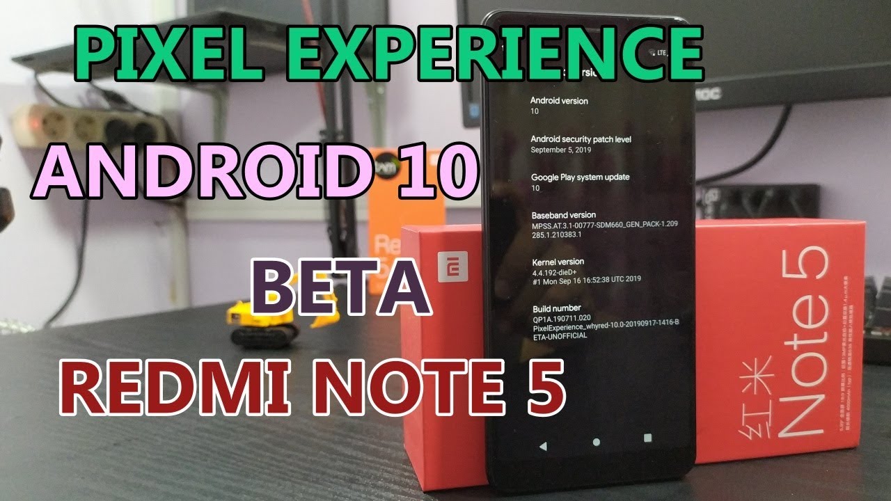 Nyobain ROM Pixel Experience Android 10 Beta di Redmi Note 5 - YouTube