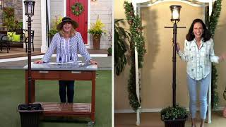 Garden Reflections Solar Lamp Post and Planter Combo on QVC screenshot 4