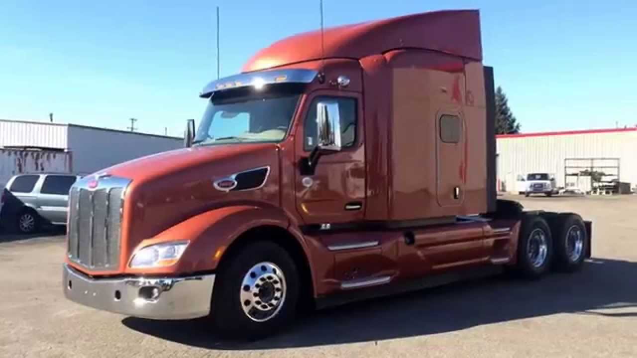 Peterbilt 579 80 Sleeper 2016 Sunburst Orange Peterbilt Trucks Grand Rapids