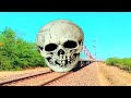 skeleton funny train amazing face meme video - horror funny train video - funny ghost prank video
