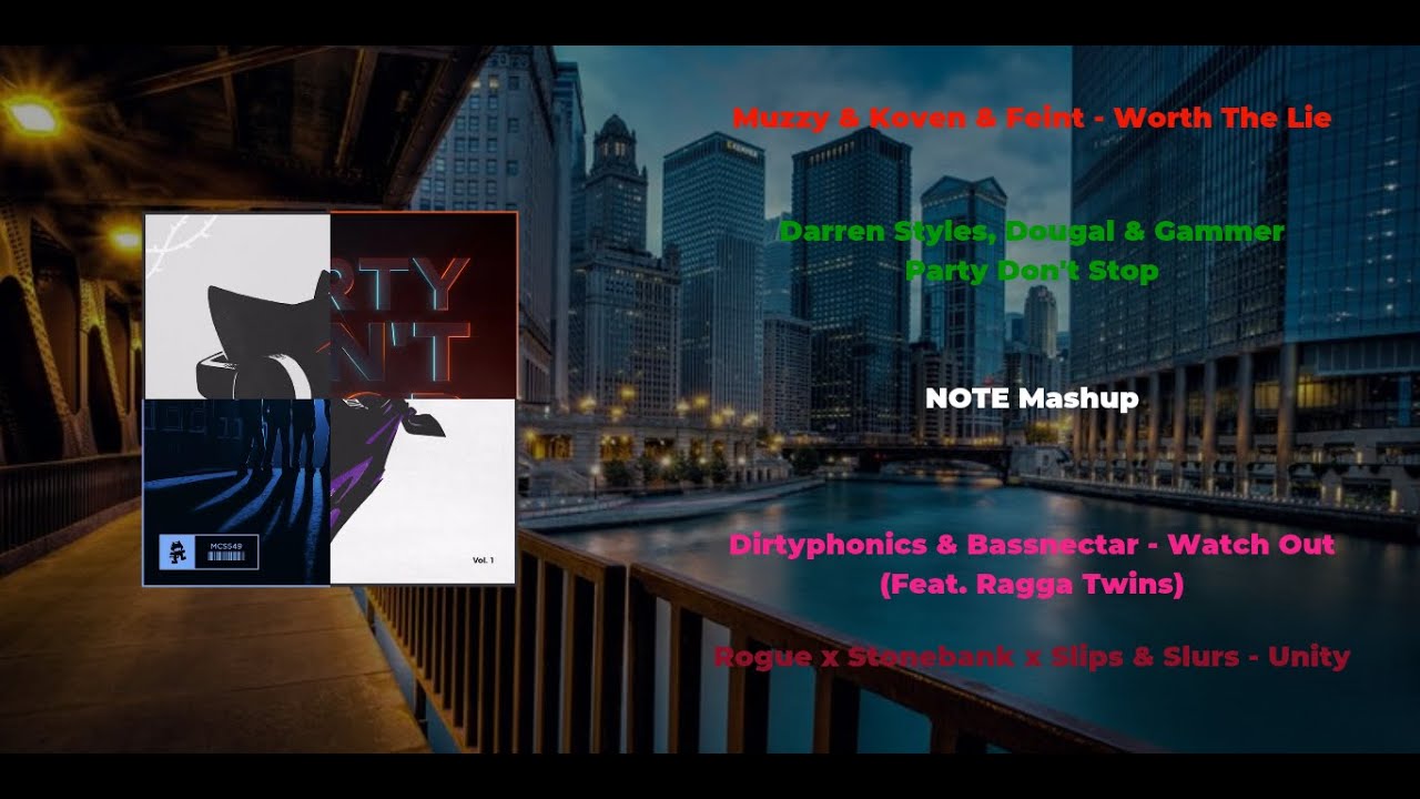 [Monstercat Mashup] - Worth The Lie x Party Don't Stop x Watch Out x Unity