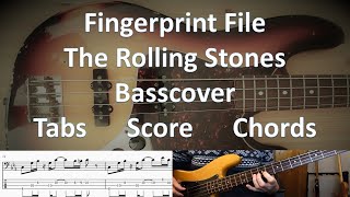 The Rolling Stones Fingerprint File. Bass Cover Tabs Score Notation Chords Transcription.