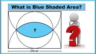 Easy Approach to Unveil the Blue Shaded Area: Fun Geometry Challenge!