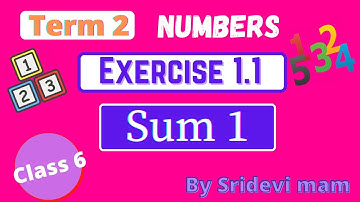 6th maths tamil Term 2 Chapter 1 ( Numbers ) exercise 1.1 sum 1 TN samacheer class 6 maths ex 1.1
