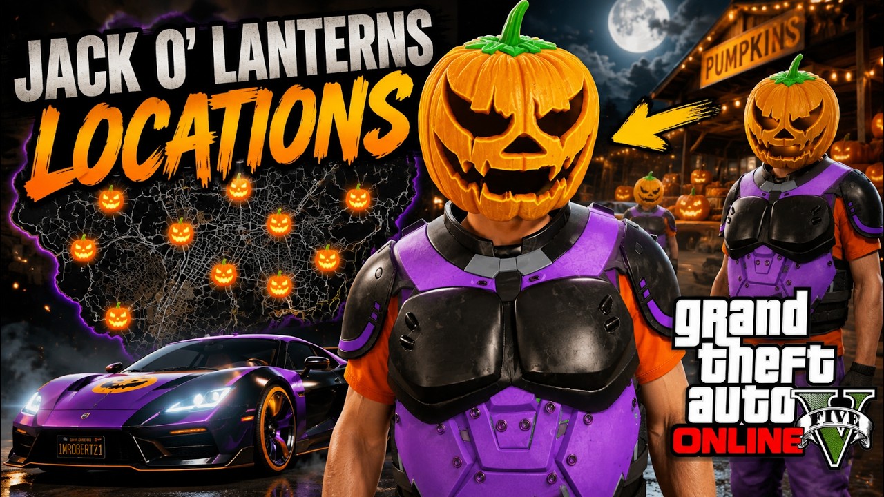GTA 5 Jack O' Lantern Mask Unlock Rare Halloween Mask Find Jack O ...