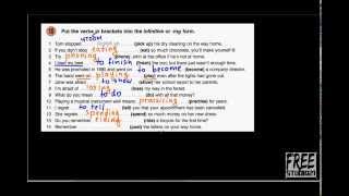 Разница в употреблении Infinitive и V+ing Разница в употреблении Infinitive и V+ing