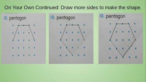 Math Lesson 11.4 Two Dimensional Shapes