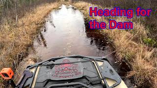 Abandoned Dam Lots of Chickens ATV Trail Solo Ride Can Am Outlander 700 North West Ontario