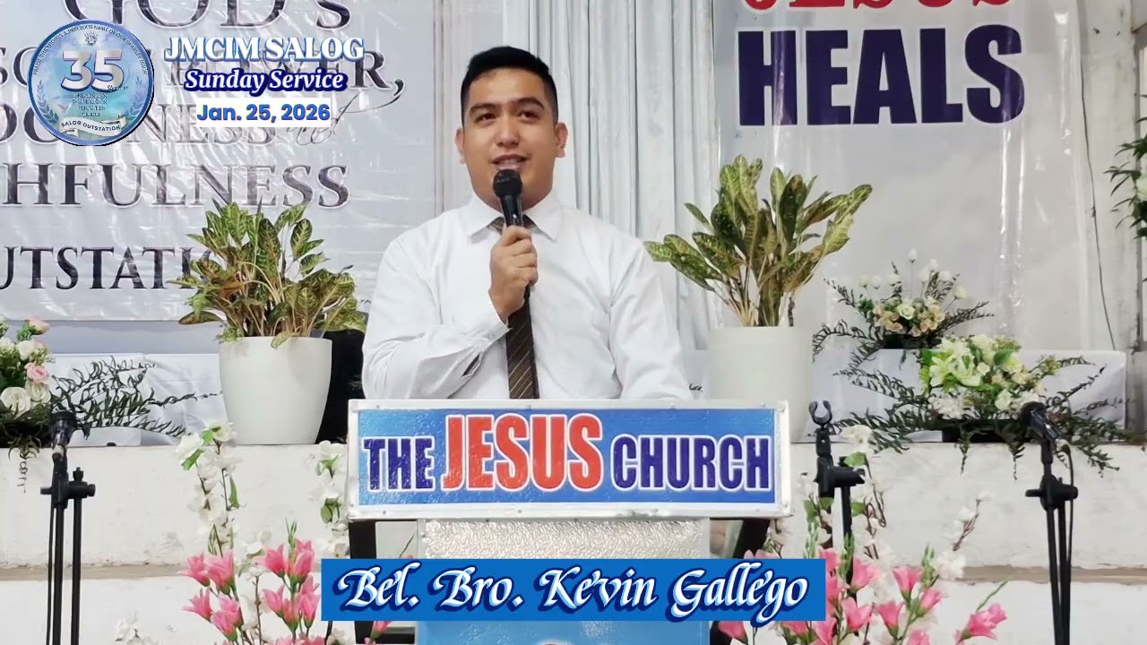Bel. Bro. Kevin Gallego | JMCIM Salog | January 25, 2026