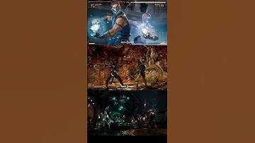 MK9 vs MKX vs Injustice 2 vs MK11 vs MK1 - Sub Zero X-Rays/Super Move/Fatal Blows Comparison #shorts