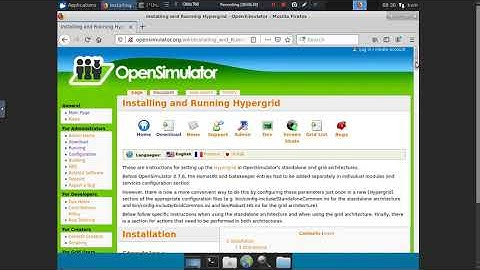 Installing OpenSim and connecting to a grid