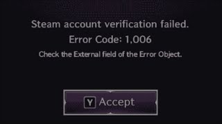 Throne and liberty game network error - steam verification failed - Error code - 1,006