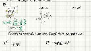 Precalc 4 1B Special Right Triangles