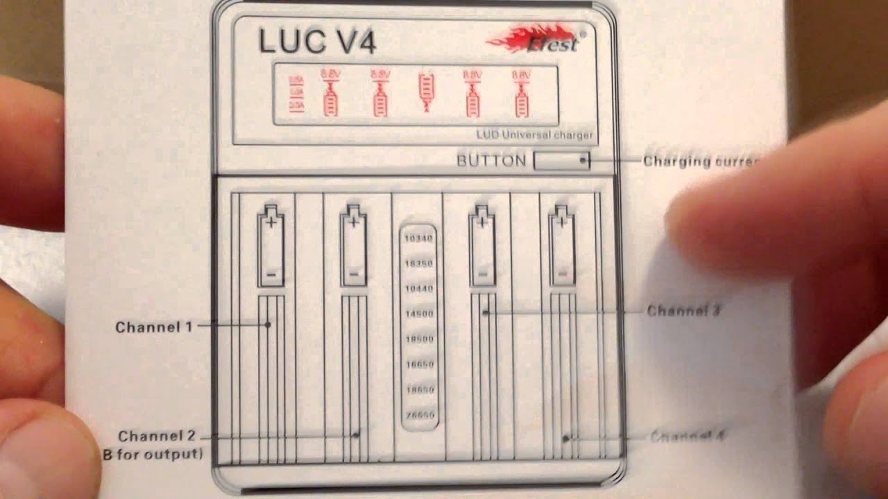 Efest LUC V4 CARGADOR UNIVERSAL www.provaping.com - YouTube