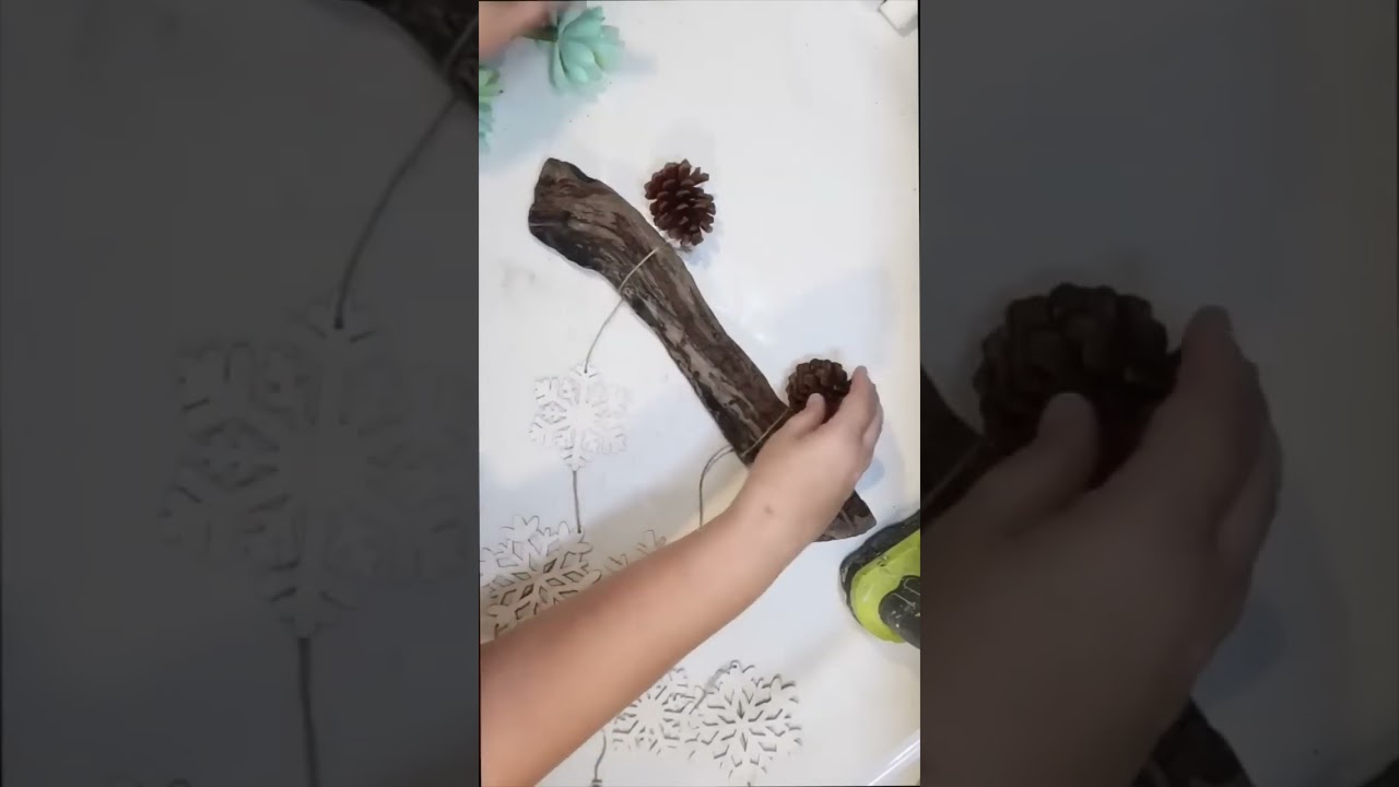 Coastal Winter Snowflake Dollar Tree DIY Wall Hanging 