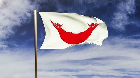 4K Easter Island flag waving in the wind. Green screen, alpha matte. Loopable animation Stock video