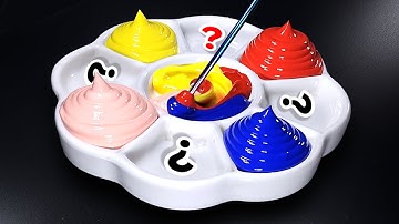 How to Making 9 Colors With Only 4 Primary Colors | Satisfying Color Mixing
