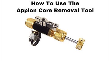 How To Use The Appion Core Removal Tool