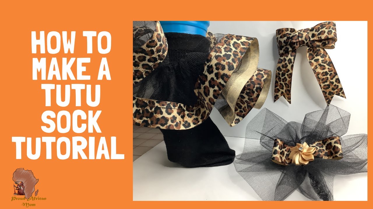 How To Make Ribbon Trimmed Socks DIY Tutu Socks YouTube