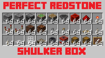 Perfect Redstone Shulker Box Docking Station with Storage System - Minecraft Redstone Tutorial