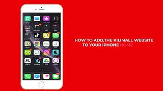 How to add,the kilimall website to your Iphone home page for easy shopping screenshot 2