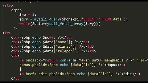 Tutorial CRUD PHP dan MYSQLI (Membuat database dan koneksi)