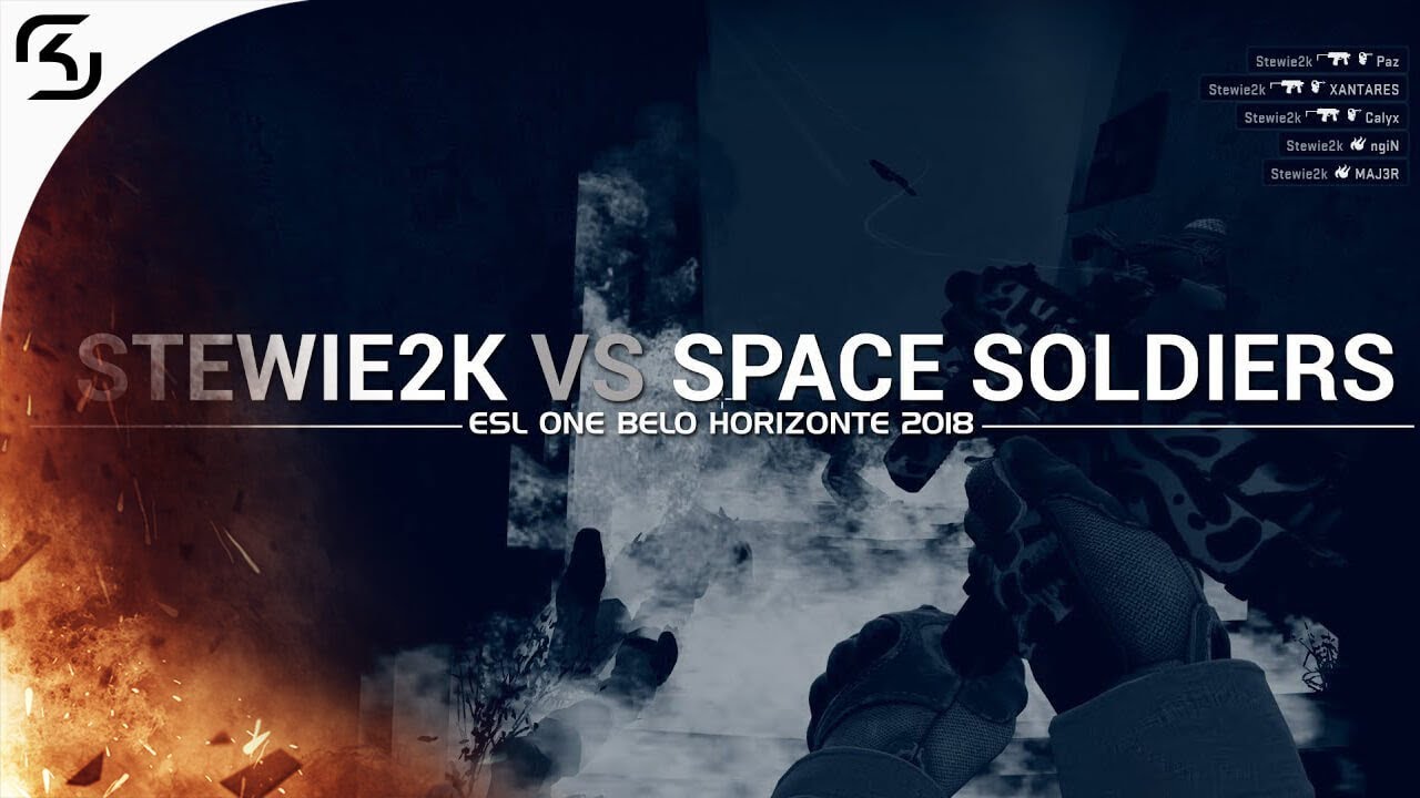 SK Stewie2K Fast Ace with Mp9 While Blind vs Space Soldiers - ESL One Belo Horizonte 2018