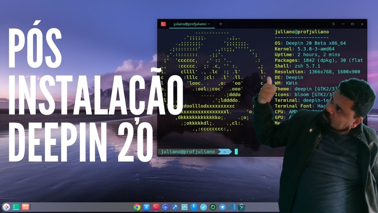 Pós instalação Linux Deepin 20 - YouTube