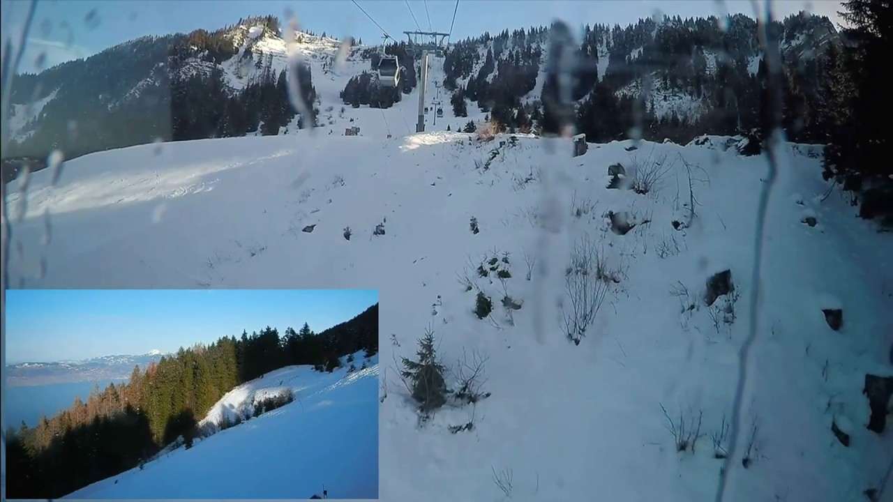Telecabine des Memises - Downhill to Thollon (two POV's)