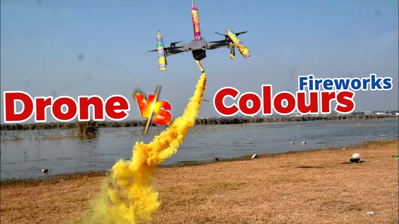 Drone Experiment Dji Air 2 ll Drone Clours Fireworks Show ll Amazing Flying Colours