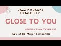 Close to you - Carpenters [JAZZ KARAOKE sing along BGM with lyrics] for the female singers